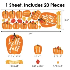 Big Dot Of Happiness Fall Pumpkin - Peel And Stick Kitchen And Home Decor Vinyl Wall Art Stickers - Wall Decals - Set Of 20 -Nursery Decor Store GUEST 00eddd8c b58d 48f4 b62d 8434bebe82e0