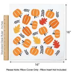 Big Dot Of Happiness Fall Pumpkin - Halloween Or Thanksgiving Party Home Decorative Canvas Cushion Case - Throw Pillow Cover - 16 X 16 Inches -Nursery Decor Store GUEST 011848da e5e7 4320 a933 b7997571d5ca