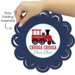 Big Dot Of Happiness Railroad Party Crossing - Steam Train Birthday Party Or Baby Shower Round Table Decorations - Paper Chargers Place Setting For 12 -Nursery Decor Store GUEST 013a01fe 5a65 4fd2 8260 4bae8fd1e481