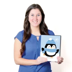 Big Dot Of Happiness Winter Penguins - Holiday Nursery Wall Art And Christmas Home Decor - 7.5 X 10 Inches - Set Of 3 Prints -Nursery Decor Store GUEST 01e93410 e87a 43a8 bfba 751a1a22654e