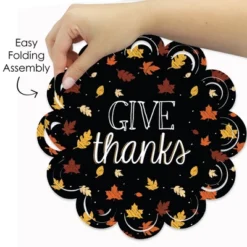Big Dot Of Happiness Give Thanks - Thanksgiving Party Round Table Decorations - Paper Chargers - Place Setting For 12 -Nursery Decor Store GUEST 034196c7 4582 495e 873d 9c4af8815bc6
