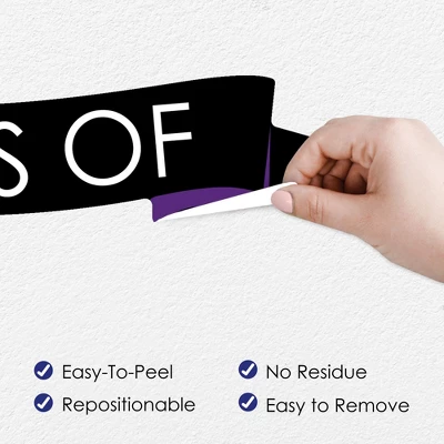 Big Dot Of Happiness Purple Class Of 2023 Graduation Party Wall Decals Set Of 20 2 Big Dot Of Happiness Purple Class Of 2023 Graduation Party Wall Decals Set Of 20 - Image 2