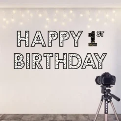 Big Dot Of Happiness 1st Birthday Little Mr. Onederful - Peel And Stick Boy First Birthday Party Large Banner Wall Decals - Happy Birthday 11 Big Dot Of Happiness 1st Birthday Little Mr. Onederful - Peel And Stick Boy First Birthday Party Large Banner Wall Decals - Happy Birthday -Nursery Decor Store GUEST 03f2f100 699e 4411 960a 007c8b725a67