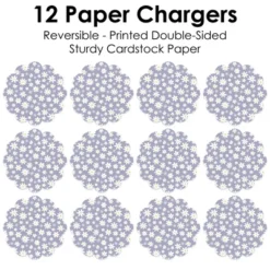 Big Dot Of Happiness Purple Daisy Flowers - Floral Party Round Table Decorations - Paper Chargers - Place Setting For 12 -Nursery Decor Store GUEST 040d824a a2e4 45bb aeec 640d40563d7e