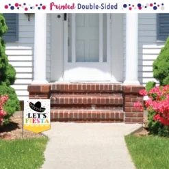 Big Dot Of Happiness Let's Fiesta - Outdoor Home Decorations - Double-Sided Mexican Fiesta Garden Flag - 12 X 15.25 Inches