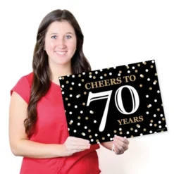 Big Dot Of Happiness Adult 70th Birthday - Gold - Party Table Decorations - Birthday Party Placemats - Set Of 16 -Nursery Decor Store GUEST 053246bc 735c 404d a00e 291a2ca4761f