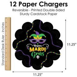 Big Dot Of Happiness Colorful Mardi Gras Mask - Masquerade Party Round Table Decorations - Paper Chargers - Place Setting For 12 10 Big Dot Of Happiness Colorful Mardi Gras Mask - Masquerade Party Round Table Decorations - Paper Chargers - Place Setting For 12 -Nursery Decor Store GUEST 0681b612 9687 4665 a638 417ae7fb8818