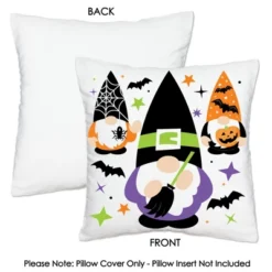 Big Dot Of Happiness Halloween Gnomes - Spooky Fall Party Home Decorative Canvas Cushion Case - Throw Pillow Cover - 16 X 16 Inches -Nursery Decor Store GUEST 0a4a6802 0fc3 4e5a 9197 47387a8c2ae0