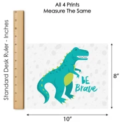 Big Dot Of Happiness Roar Dinosaur - Unframed Dino Trex Nursery And Kids Room Linen Paper Wall Art - Set Of 4 - Artisms - 8 X 10 Inches 8 Big Dot Of Happiness Roar Dinosaur - Unframed Dino Trex Nursery And Kids Room Linen Paper Wall Art - Set Of 4 - Artisms - 8 X 10 Inches -Nursery Decor Store GUEST 0a918312 d6c4 4c0d 9e1a 5e33c79586fb