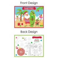 Big Dot Of Happiness Tropical Christmas - Paper Beach Santa Holiday Party Coloring Sheets - Activity Placemats - Set Of 16 -Nursery Decor Store GUEST 0b07f3d9 fd7f 4910 9c41 2cf317da8203