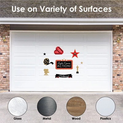 Big Dot Of Happiness Red Carpet Hollywood - Peel And Stick Movie Theater Decor Vinyl Wall Art Stickers - Wall Decals - Set Of 20 3 Big Dot Of Happiness Red Carpet Hollywood - Peel And Stick Movie Theater Decor Vinyl Wall Art Stickers - Wall Decals - Set Of 20 - Image 3