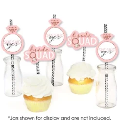Big Dot Of Happiness Bride Squad - Paper Straw Decor - Rose Gold Bridal Shower Or Bachelorette Party Striped Decorative Straws - Set Of 24 -Nursery Decor Store GUEST 0d3d6ed8 3e88 4e1c 9efa 1812ee2f064f