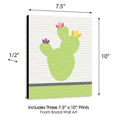 Big Dot Of Happiness Prickly Cactus Party - Nursery Wall Art, Kids Room Decor And Fiesta Home Decorations - 7.5 X 10 Inches - Set Of 3 Prints 3 Big Dot Of Happiness Prickly Cactus Party - Nursery Wall Art, Kids Room Decor And Fiesta Home Decorations - 7.5 X 10 Inches - Set Of 3 Prints - Image 3