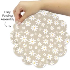 Big Dot Of Happiness Tan Daisy Flowers - Floral Party Round Table Decorations - Paper Chargers - Place Setting For 12 8 Big Dot Of Happiness Tan Daisy Flowers - Floral Party Round Table Decorations - Paper Chargers - Place Setting For 12 -Nursery Decor Store GUEST 0e7584c1 88bd 4b63 b7fa 1209316a25e6