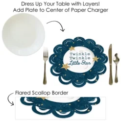 Big Dot Of Happiness Twinkle Twinkle Little Star - Baby Shower Or Birthday Party Round Table Decorations - Paper Chargers - Place Setting For 12 11 Big Dot Of Happiness Twinkle Twinkle Little Star - Baby Shower Or Birthday Party Round Table Decorations - Paper Chargers - Place Setting For 12 -Nursery Decor Store GUEST 1086ac85 995f 4195 81dc 402ad7d11375