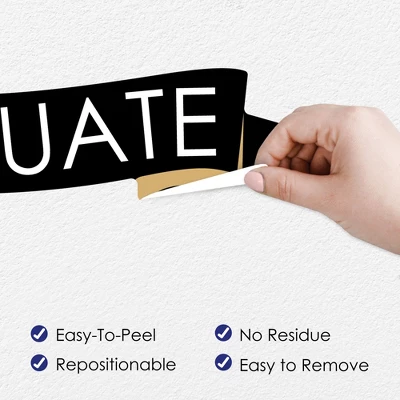 Big Dot Of Happiness Law School Graduation Party Photo Backdrop - Wall Decals 2 Big Dot Of Happiness Law School Graduation Party Photo Backdrop - Wall Decals - Image 2