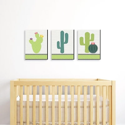 Big Dot Of Happiness Prickly Cactus Party - Nursery Wall Art, Kids Room Decor And Fiesta Home Decorations - 7.5 X 10 Inches - Set Of 3 Prints 1 Big Dot Of Happiness Prickly Cactus Party - Nursery Wall Art, Kids Room Decor And Fiesta Home Decorations - 7.5 X 10 Inches - Set Of 3 Prints