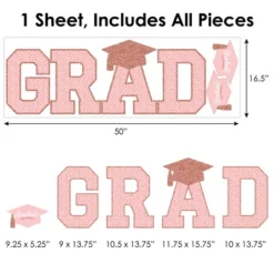 Big Dot Of Happiness Rose Gold Graduation Party Decor - Vinyl Wall Decals - Grad -Nursery Decor Store GUEST 134eb731 c2cd 4bea 8e3f be97e3c76b59