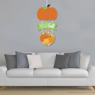 Big Dot Of Happiness Pumpkin Patch - Hanging Porch Fall, Halloween Or Thanksgiving Party Outdoor Decorations - Front Door Decor - 3 Piece Sign 2 Big Dot Of Happiness Pumpkin Patch - Hanging Porch Fall, Halloween Or Thanksgiving Party Outdoor Decorations - Front Door Decor - 3 Piece Sign - Image 2