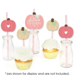 Big Dot Of Happiness Girl Little Pumpkin - Paper Straw Decor - Fall Birthday Party Or Baby Shower Striped Decorative Straws - Set Of 24 6 Big Dot Of Happiness Girl Little Pumpkin - Paper Straw Decor - Fall Birthday Party Or Baby Shower Striped Decorative Straws - Set Of 24 -Nursery Decor Store GUEST 14f3f8c3 bdc1 4d00 bf45 bfe625b37fee