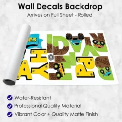 Big Dot Of Happiness Smash And Crash - Monster Truck - Peel And Stick Boy Birthday Party Decoration - Wall Decals Backdrop -Nursery Decor Store GUEST 15904f0b 6758 4b2c a777 04cb8c14e95b