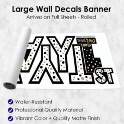 Big Dot Of Happiness 1st Birthday Little Mr. Onederful - Peel And Stick Boy First Birthday Party Large Banner Wall Decals - Happy Birthday 9 Big Dot Of Happiness 1st Birthday Little Mr. Onederful - Peel And Stick Boy First Birthday Party Large Banner Wall Decals - Happy Birthday -Nursery Decor Store GUEST 172abd48 fdd2 4e1b a98b e5a4417b0103