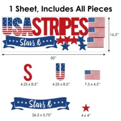 Big Dot Of Happiness Stars & Stripes - Peel And Stick Patriotic Party Decoration - Wall Decals Backdrop -Nursery Decor Store GUEST 1c0a4d37 2648 4c5d 9ab3 692a94eaf043