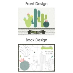 Big Dot Of Happiness Prickly Cactus Party - Paper Fiesta Birthday Party Coloring Sheets - Activity Placemats - Set Of 16 -Nursery Decor Store GUEST 1c7ee604 21bf 495a b0eb 8a1889225d8d