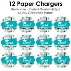 Big Dot Of Happiness Teal Grad - Best Is Yet To Come - Turquoise Graduation Party Round Table Decorations - Paper Chargers - Place Setting For 12 -Nursery Decor Store GUEST 1c939b19 7ff5 405c 996c 41685fec9fa9