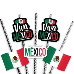 Big Dot Of Happiness Viva Mexico - Paper Straw Decor - Mexican Independence Day Party Striped Decorative Straws - Set Of 24 -Nursery Decor Store GUEST 1ce493db 3e45 4eca b4d2 b396baf77cf4