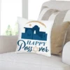 Big Dot Of Happiness Happy Passover - Pesach Jewish Holiday Party Home Decorative Canvas Cushion Case - Throw Pillow Cover - 16 X 16 Inches