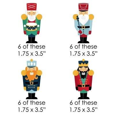 Big Dot Of Happiness Christmas Nutcracker - Paper Straw Decor - Holiday Party Striped Decorative Straws - Set Of 24 1 Big Dot Of Happiness Christmas Nutcracker - Paper Straw Decor - Holiday Party Striped Decorative Straws - Set Of 24