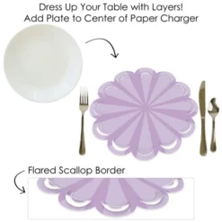 Big Dot Of Happiness Purple Stripes - Simple Party Round Table Decorations - Paper Chargers - Place Setting For 12 13 Big Dot Of Happiness Purple Stripes - Simple Party Round Table Decorations - Paper Chargers - Place Setting For 12 -Nursery Decor Store GUEST 20624334 f363 4609 8377 a36cf6decb6b