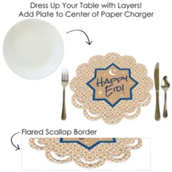 Big Dot Of Happiness Ramadan - Eid Mubarak Party Round Table Decorations - Paper Chargers - Place Setting For 12 -Nursery Decor Store GUEST 20ac3935 bfdb 4275 80c1 e19b0d22651b