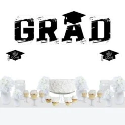 Big Dot Of Happiness Black And White Graduation Party Decor - Vinyl Wall Decals - Grad -Nursery Decor Store GUEST 23af4b4a f7e2 4a79 86e9 d456b1ba6e4a