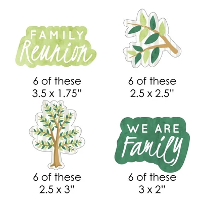 Big Dot Of Happiness Family Tree Reunion - Paper Straw Decor - Family Gathering Party Striped Decorative Straws - Set Of 24 1 Big Dot Of Happiness Family Tree Reunion - Paper Straw Decor - Family Gathering Party Striped Decorative Straws - Set Of 24