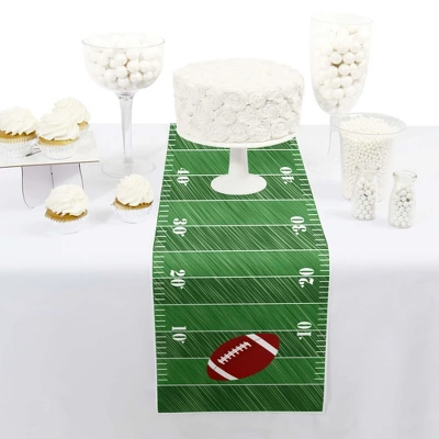 Big Dot Of Happiness End Zone - Football - Petite Baby Shower Or Birthday Party Paper Table Runner - 12 X 60 Inches 1 Big Dot Of Happiness End Zone - Football - Petite Baby Shower Or Birthday Party Paper Table Runner - 12 X 60 Inches