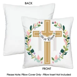 Big Dot Of Happiness Religious Easter - Christian Holiday Party Home Decorative Canvas Cushion Case - Throw Pillow Cover - 16 X 16 Inches -Nursery Decor Store GUEST 272c74f2 295b 4d40 955a f441066e7022