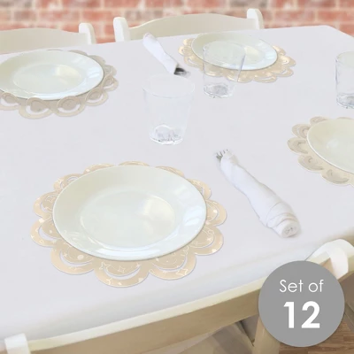 Big Dot Of Happiness Tan Confetti Stars - Simple Party Round Table Decorations - Paper Chargers - Place Setting For 12 1 Big Dot Of Happiness Tan Confetti Stars - Simple Party Round Table Decorations - Paper Chargers - Place Setting For 12