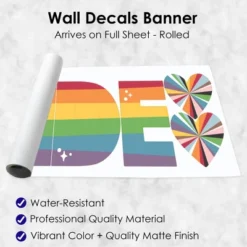Big Dot Of Happiness So Many Ways To Be Human - Peel And Stick Pride Party Standard Banner Wall Decals - Pride -Nursery Decor Store GUEST 286f2945 ab98 4931 a961 8c331ce8c011