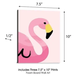 Big Dot Of Happiness Pink Flamingo - Tropical Summer Nursery Wall Art, Kids Room Decor & Home Decor - Gift Ideas - 7.5 X 10 Inches - Set Of 3 Prints -Nursery Decor Store GUEST 2ad51911 0630 40da 9d78 28bfc77de89a