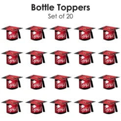 Big Dot Of Happiness Red Grad - Best Is Yet To Come - DIY Grad Cap Red Graduation Party Bottle Topper Decorations - Set Of 20 -Nursery Decor Store GUEST 2c14cbf4 96f3 46b9 8857 dcbbc8a70912