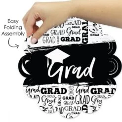 Big Dot Of Happiness Black And White Grad Best Is Yet To Come Graduation Party Round Table Decorations Paper Chargers Place Setting For 12 -Nursery Decor Store GUEST 2d37c333 65a2 48f7 b0ee e1d499ab1a5b