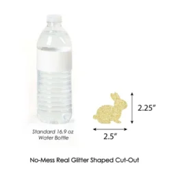 Big Dot Of Happiness Gold Glitter Bunnies Party Straws - No-Mess Real Gold Glitter Cut-Outs & Decorative Easter Paper Straws - Set Of 24 -Nursery Decor Store GUEST 2d44b006 b652 480c 83b1 fee779fcc91d