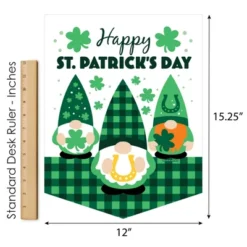 Big Dot Of Happiness Irish Gnomes - Outdoor Home Decorations - Double-Sided St. Patrick's Day Party Garden Flag - 12 X 15.25 Inches -Nursery Decor Store GUEST 2dc8ca10 b78c 494f 9bf7 1106aa29e28e