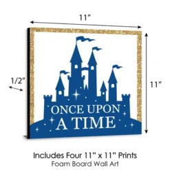 Big Dot Of Happiness Royal Prince Charming - Kids Room, Nursery Decor & Home Decor - 11 X 11 Inches Nursery Wall Art - Set Of 4 Prints For Baby's Room -Nursery Decor Store GUEST 2ec5e3b3 b26c 4452 a7c2 8c8adbd04554