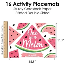 Big Dot Of Happiness Sweet Watermelon - Paper Birthday Party Coloring Sheets - Activity Placemats - Set Of 16 -Nursery Decor Store GUEST 2ffa3b7b 5bd0 4789 915a 6e9382abee33