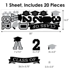 Big Dot Of Happiness Silver Class Of 2023 Graduation Party Wall Decals Set Of 20 -Nursery Decor Store GUEST 305d6941 40d0 4fd6 9ff1 1bc532467c64