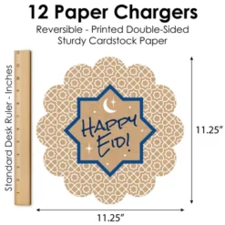 Big Dot Of Happiness Ramadan - Eid Mubarak Party Round Table Decorations - Paper Chargers - Place Setting For 12 -Nursery Decor Store GUEST 32182fc0 9719 4b81 83b2 eb6018240f1f