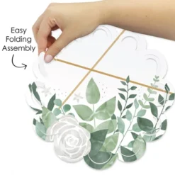 Big Dot Of Happiness Boho Botanical - Greenery Party Round Table Decorations - Paper Chargers - Place Setting For 12 -Nursery Decor Store GUEST 323bccdd 33a7 4626 9992 a163d9b02ca9